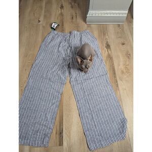 Striped Linen Pants - BNWT!